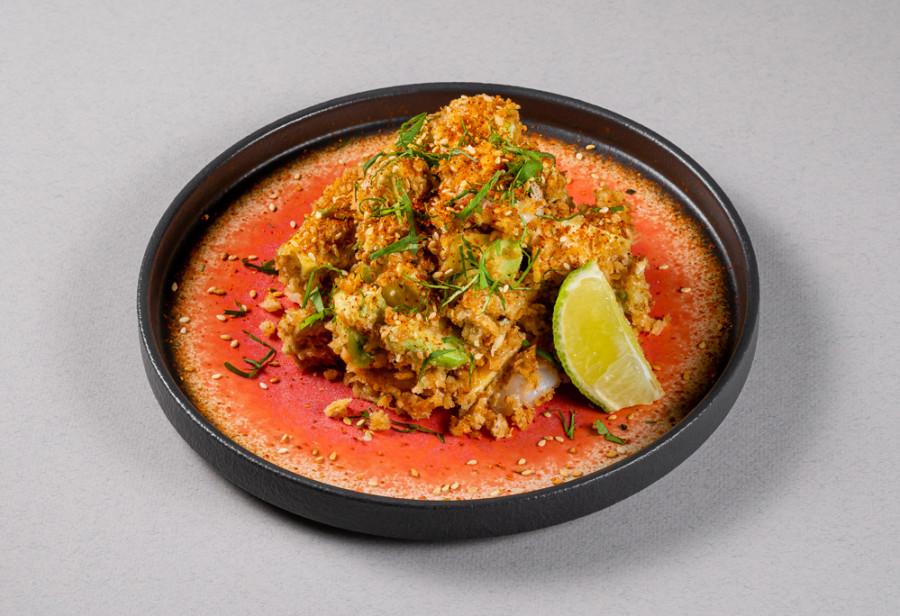 Авокадо и креветки