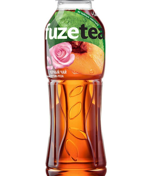 Fuzetea черный чай со вкусом персика 0,5 л